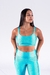 Conjunto Fitness Top Básico e Calça Básica Zig Zag Azul Céu