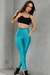 Conjunto Fitness Vivi Calça Duo Compressão Petróleo/Preto