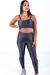 Conjunto Fitness Top Básico e Calça Básica leblon Chumbo