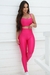 Conjunto Fitness de Compressão Top Básico e Calça Básica Pink - comprar online