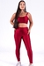 Conjunto Fitness Top Básico e Calça Básica Leblon Marsala