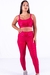 Conjunto Fitness Top Básico e Calça Básica Pink Canelado - comprar online