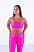 Imagem do Conjunto Fitness Top Básico e Calça Básica Rosa Neon Canelado