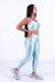 Conjunto Fitness Top Básico e Calça Básica Zig zag Gelo - Camila Alves Beachwear