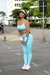 Conjunto Fitness Top Básico Calça Valência Caramelo