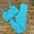Conjunto Fitness Top Básico e Calça Básica Zig Zag Azul Céu