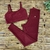 Conjunto Fitness Top Básico e Calça Básica Marsala Canelado na internet