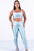 Conjunto Fitness Top Básico e Calça Básica Zig zag Gelo