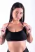 Conjunto Fitness Top Frente Única e Calça Básica Preto Canelado na internet