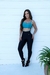Conjunto Fitness Vivi Calça Duo Compressão Preto/Petroleo