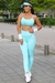 Conjunto Fitness Vivi Calça Valência Azul Céu - Camila Alves Beachwear