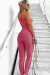 Conjunto Fitness Top Ana e Calça Básica Rosê - comprar online