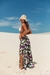 Calça Fenda Tule Floral Roxo - comprar online