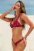 Biquíni Crochê Dupla Face Cancún Marsala sem Bojo - Camila Alves Beachwear
