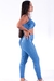 Conjunto Fitness Top Básico e Calça Básica Metálico Canelado - loja online