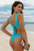 Bazar - Tanga Lateral Larga Turquesa Texturizado (Top não incluso) - buy online