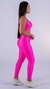 Imagem do Conjunto Fitness Top Básico e Calça Básica Zig zag Rosa Neon