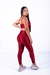 Conjunto Fitness Top Básico e Calça Básica Marsala Canelado - loja online