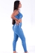 Conjunto Fitness Top Básico e Calça Básica Metálico Canelado - loja online