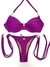 Top Callas e Tanga Fio Dental Argola Cancún Fucsia - Camila Alves Beachwear