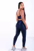 Conjunto Fitness Top Básico e Calça Básica Leblon Marinho