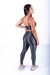 Conjunto Fitness Top Básico e Calça Básica Zig Zag Chumbo