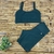 Conjunto Top Básico e Short Básico Verde Oliva - Camila Alves Beachwear