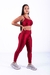 Imagem do Conjunto Fitness Top Básico e Calça Básica Marsala Canelado