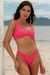 Bazar - Tanga Lateral Larga Pink Texturizado (Top não incluso)