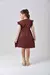 Vestido Laura Preto e Marrom - comprar online