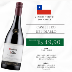 Vinho Tinto - Casillero del Diablo - Pinot Noir - Concha y Toro 2021 - comprar online