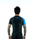 Rash Guard FTR Pro Manga Curta. 100% poliéster, cor: Azul.