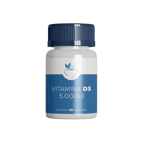 Vitamina D3 (Colecalciferol) 5.000UI 60cáps