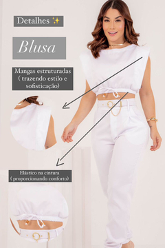 Conjunto de Calça com Cinto Ref. 134