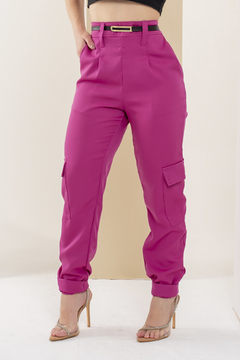 Calça Cargo Alfaiataria Ref. 157 - Loja Miss Anne | Atacadista Moda feminina