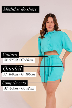Conjunto de Short e Blusa de Botão ref:115 - Loja Miss Anne | Atacadista Moda feminina