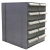 Gaveteiro Organizador Ecoline Cinza 10 Gavetas
