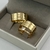 ALIANÇA 9MM - BANHO OURO 18K. ♡ C032 na internet