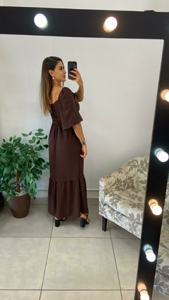 VESTIDO LONGO MANGA DUNA - BEM ME QUERO