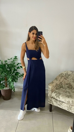 VESTIDO LONGO FENDAS - comprar online