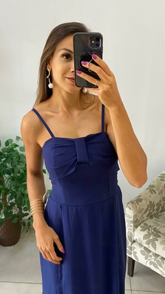 VESTIDO - MIDI - ALÇA - LAÇO BUSTO - BEM ME QUERO
