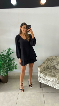 VESTIDO CURTO MANGA LONGA DUNA - BEM ME QUERO