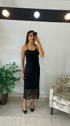 VESTIDO LONGO TULE TRANSPASSADO ATRÁS - comprar online