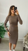 CONJUNTO CROPPED + SAIA MIDI - comprar online