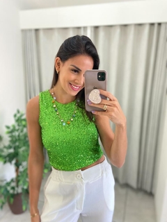 Imagem do BLUSA REGATA PAITE VERDE