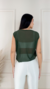 Croppet de Tule Fit- Verde Musgo na internet
