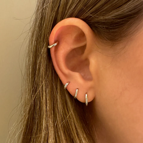 Argolinha Slim Ródio P