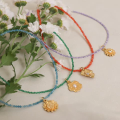 Choker Mini Jade Azul na internet