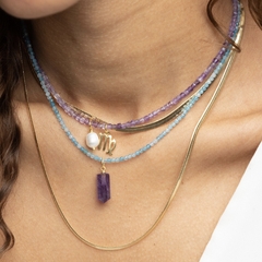 Choker Mini Jade Azul - Praiana Soul