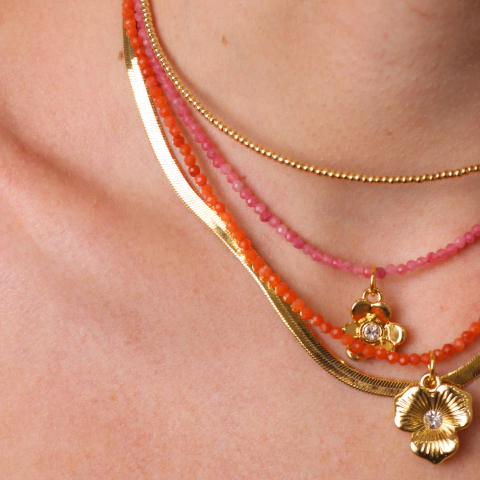 Choker Mini Jade Laranja